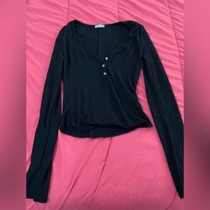 Free People Long Sleeve Night Shirt